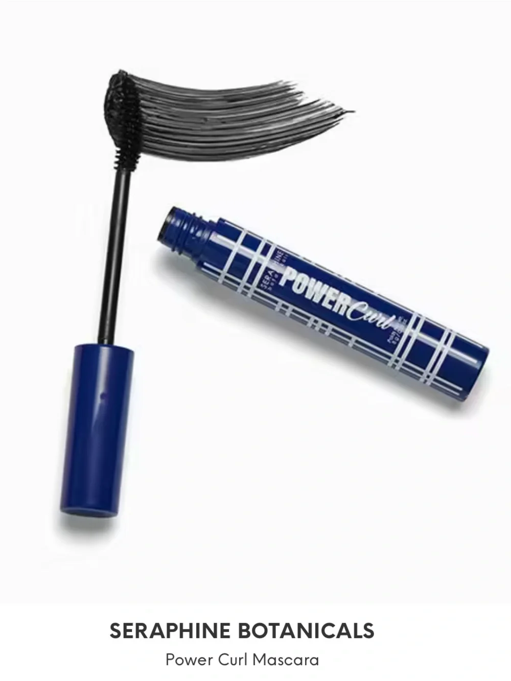 Seraphine Power Curl Mascara — Blue Tube, Black Formula